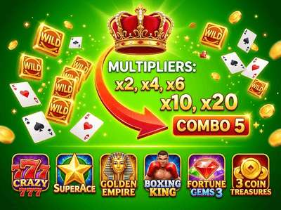 Premium sweepslots casino gaming interface with golden coins and neon lights